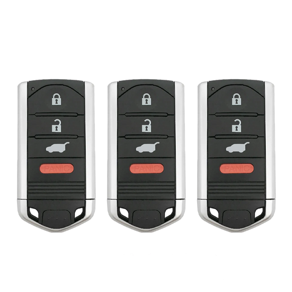 3 x 2010-2013 Acura ZDX / 4-Button Smart Key / PN: 72147-SZN-A71 / M3N5WY8145 (AFTERMARKET) (Pack of 3)
